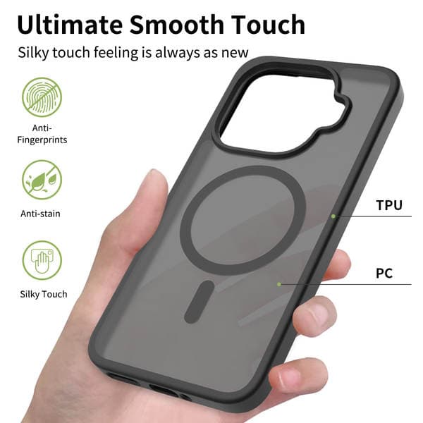 Suitable for Xiaomi 15Tpro Cross-Border Foreign Version Mobile Phone Case Xiaomi 17Promax Frosted Magnetic Protective Case Anti-Fall