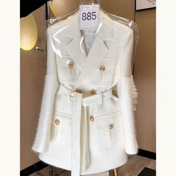 Early spring high sense 2023 new French elegant socialite Chanel style retro Hong Kong style women's coat spring and autumn