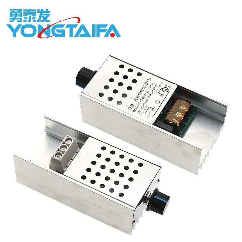 6000W 10000W Imported Power Thyristor Digital Voltage Regulator Dimming Speed Temperature Adjustment with Shell