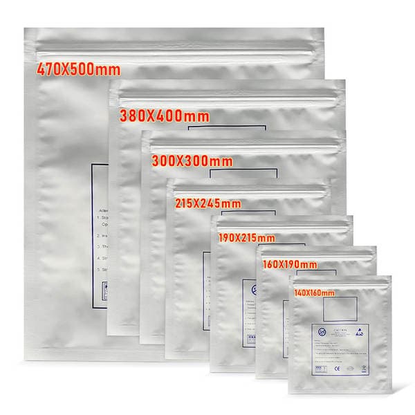 Aluminum foil flat bottom self-sealing bag anti-static waterproof moisture-proof soft lamp with lamp beads sealed tin foil plastic packaging bag