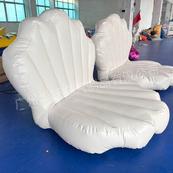 Internet-Famous Inflatable Pvc Shell Sofa Float Bed for Water Swimming, Mermaid-Themed Adult Water Play Equipment
