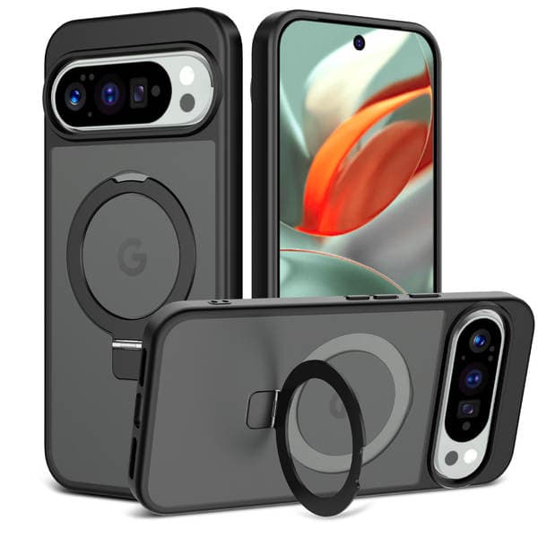 Suitable for Google Pixel10Proxl Magnetic Stand Phone Case Google9 Matte Skin-Feel Protective Cover Cross-Border