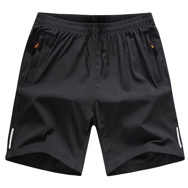 Men's Summer Ice Silk Sports Quick-Dry Shorts, Loose-Fitting 5-Point Shorts for Outdoor Wear, Beach Casual Mid-Length Shorts Wholesale