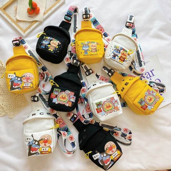 Bread Superman Children's Chest Bag Boys and Girls Korean Style Ins Stylist Shoulder Bag Large Capacity Cute Funny Cartoon Crossbody Bag