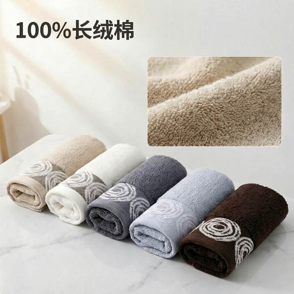 Gold Brand Genuine Pure Cotton Towel Household Adult Face Towel Absorbent and Lint-Free Cross-Border Class a Baby and Infant Grade Face Towel