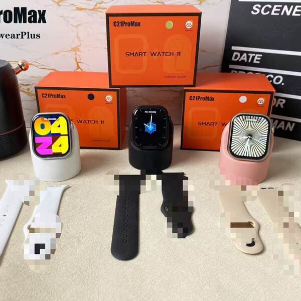 Yeni C21 PRO MAX S10/S11 ağıllı saatı, Bluetooth zəng, qan təzyiqi və addımölçən funksiyaları ilə (kişi və qadınlar üçün)