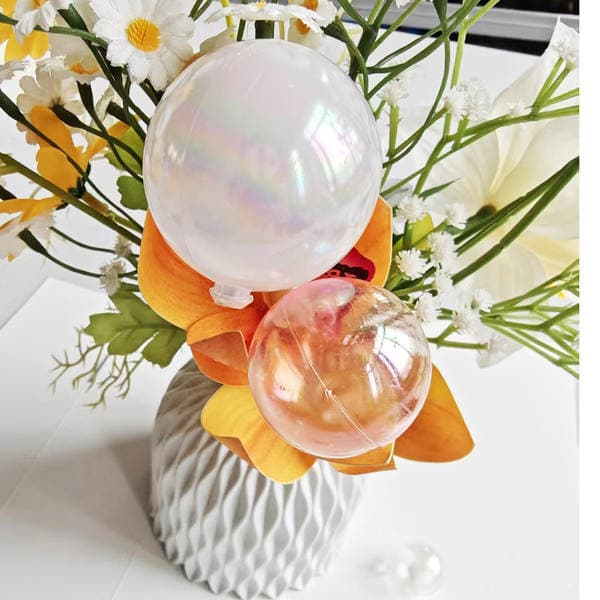 Colorful Transparent Cake Balls Holiday Decorations Iridescent Bubble Birthday Party Dessert Table Christmas Ball Inserts