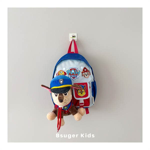Paw Patrol DIY Handmade Style~Children's Backpack Cartoon Plush Pendant Kindergarten School Bag Boys and Girls Baby Backpack