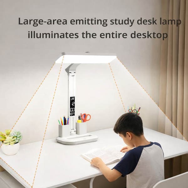 Desk Lamp for Studying, Eye Protection, Dormitory Use, Rechargeable, Foldable, Desktop, Anti-Myopia, Reading Desk, Student-Specific, Bedside Small Desk Lamp