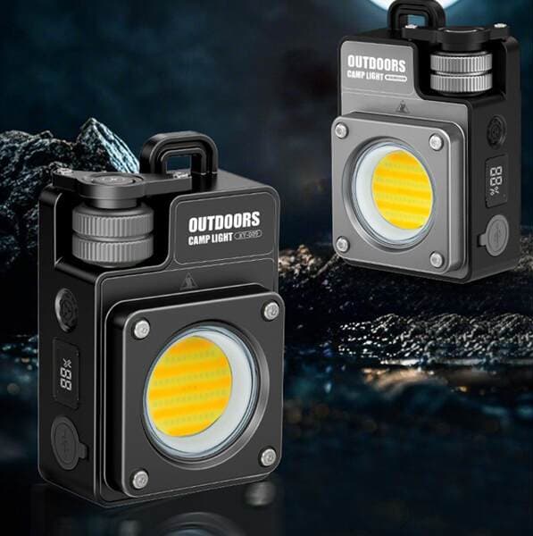 Cross-Border New Model Led Camping Light USB Rechargeable Outdoor Multi-Functional Magnetic Multi-Light Source Cob Work Inspection Light