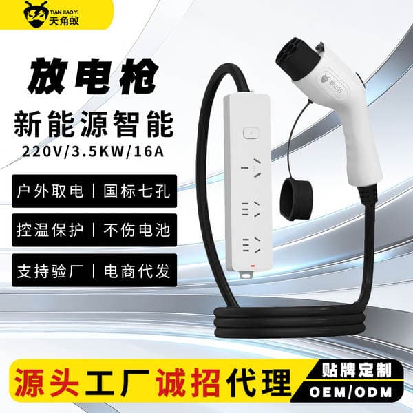 New energy discharge gun electric car outdoor camping portable V2L electric appliance 3.5kW/4.5kw high power
