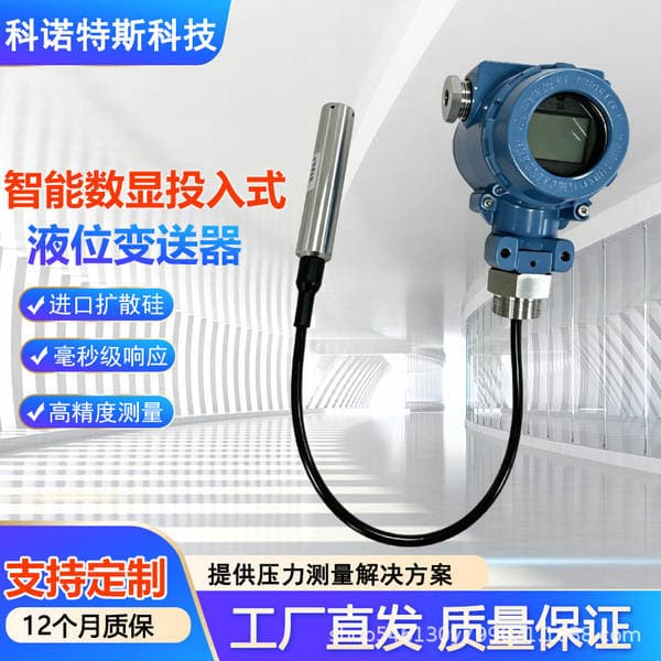 Transmitter Intelligent Digital Display Submersible Level Pressure Transmitter Hart Explosion-Proof High Precision Water Level Sensor