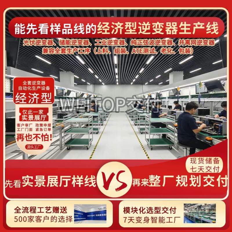 Complete Production Line for Communication Base Station-Specific Power Frequency Inverters, Equipped with Ate Aging Detection Equipment for Government and Enterprise Projects