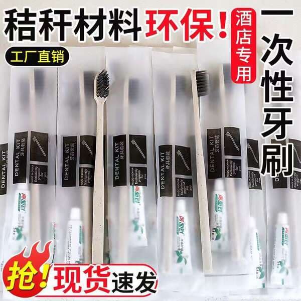 Disposable Toothbrush Soft Hair Separate Packaging Belt Toothpaste Hotel Homestay Hotel Two-in-One suit Toiletries