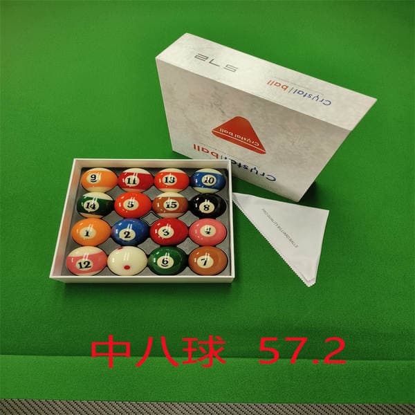 Rus, Çin və Amerika Bilardosu üçün 57.2mm Bilardo Topları (16 Rəngli Dəst), Ağ Toplar daxil olmaqla