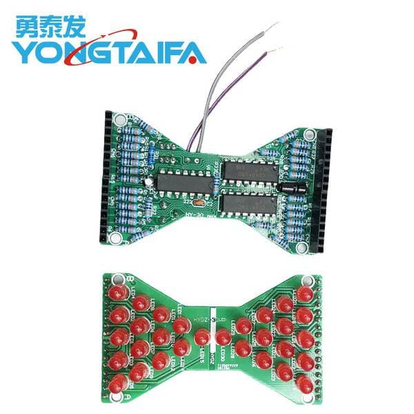 30 LED Lampalı Rəqəmsal Qum Saatı DIY Dəsti, Lehimləmə Təcrübəsi üçün