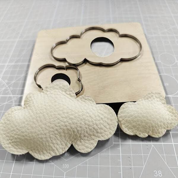Əl işi DIY bulud formalı dəri kəsmə qəlibi, Yapon poladından, kəskin və davamlı