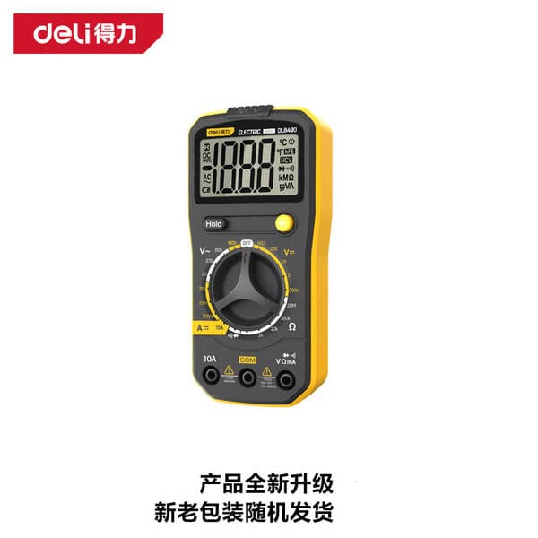 Deli Tool DL8490 Rəqəmsal Multimetr, Çoxfunksiyalı, Elektrik Təmiri üçün, Faza/Neytral Xətt Təyini