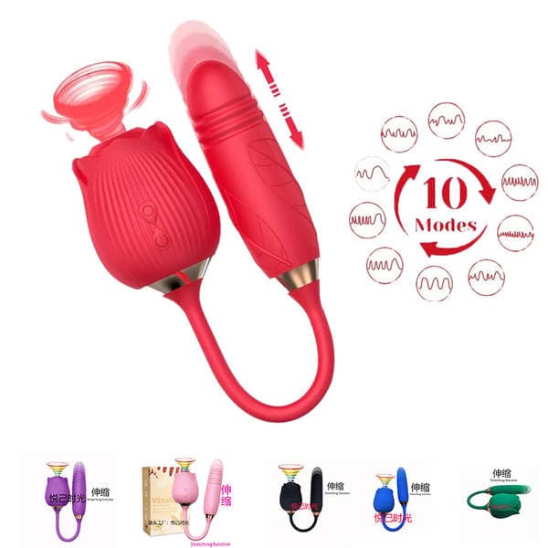 Mantinghua 2-ci nəsil qızılgül çiçəyi iki başlıqlı sorucu teleskopik vibrator