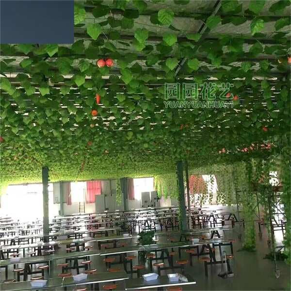 Imitation Grape Leaf Rattan Home Decorative Ceiling Leaves Silk Flower Grape Leaf Vine Fake Flower Pipe Winding Long Green Vine Strip