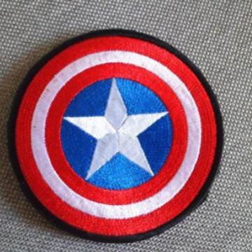 "Kapitan Amerika" tikməli Velcro nişanı, fərdi qolbaq