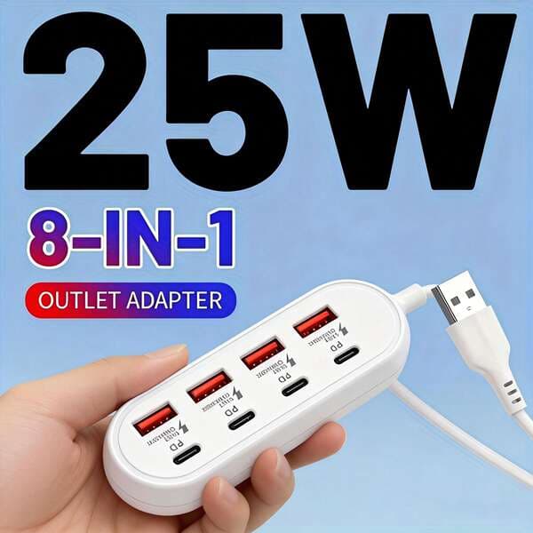 Səkkizi-birində Dokinq Stansiyası, 4 USB, 4 Type-C, PD Sürətli Şarj