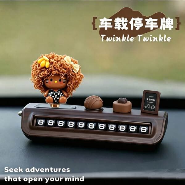 2026 New Model Kitty Temporary Parking Number Plate for Moving Car, Phone Number Plate for Car, Cute for Women