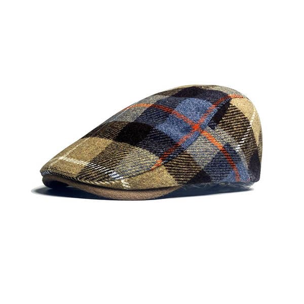Autumn and Winter New Wool Wool Warm Beret Men's and Women's British Retro Forward Hat Plaid Paintsman's Hat for Children