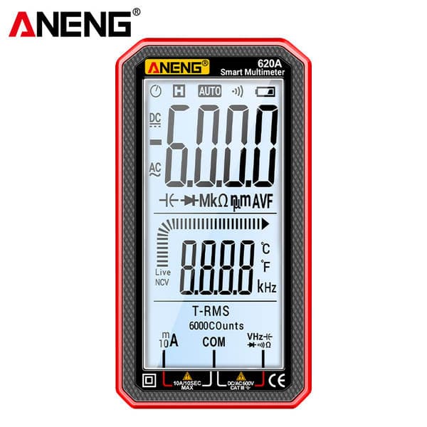 Yeni Geniş Ekranlı Rəqəmsal Multimetr, Elektrikçilər üçün, Yüksək Dəqiqlikli, Ağıllı, Yanmaya Qarşı, Gərginlik və Tutum Ölçən