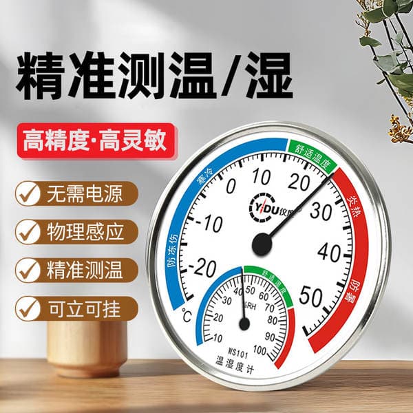 High-Precision Temperature and Humidity Meter for Home Use, Indoor Thermometer for Baby Rooms, Pharmacies, Factories, Laboratories, and Warehouses