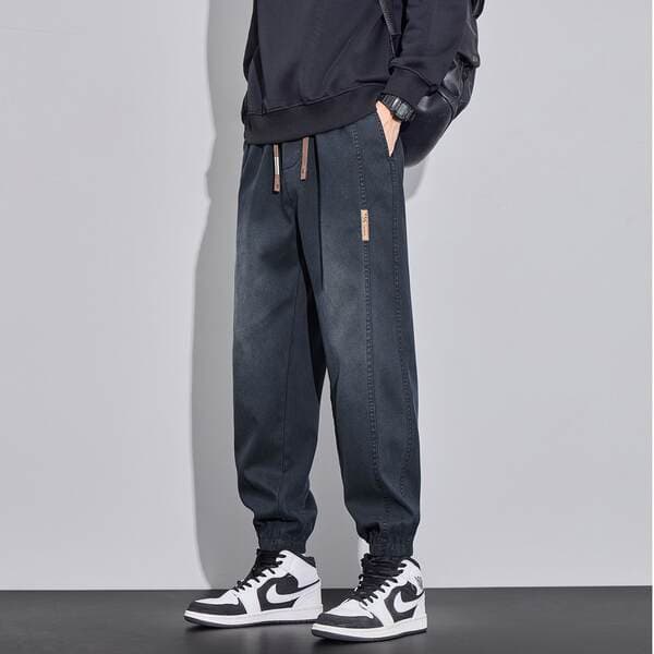Tencel Lyocell Jeans for Men 2026 Spring and Summer New Casual Pants for Men Loose and Versatile Harem Jogger Pants for Men