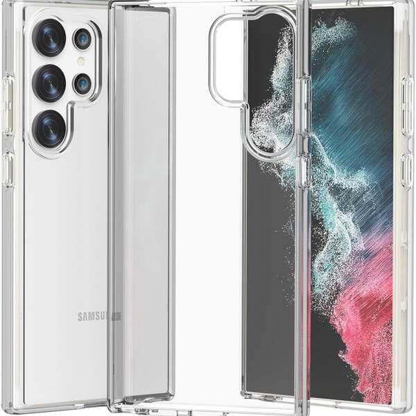Samsung S26Ultra, S25Edge, S24Fe üçün Qalınlaşdırılmış Şəffaf, Saralmayan, Zərbəyə Davamlı Telefon Qabı